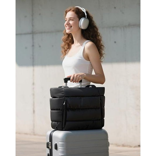 Everyday Puffer Tote Bag – Lightweight Carryall